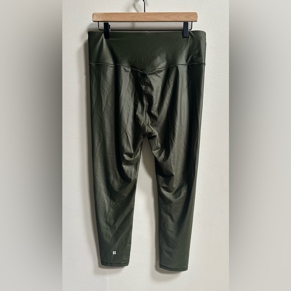 NEW Sweaty Betty Plus Size High Shine Compression Leggings Women’s XXL Green - Picture 4 of 13